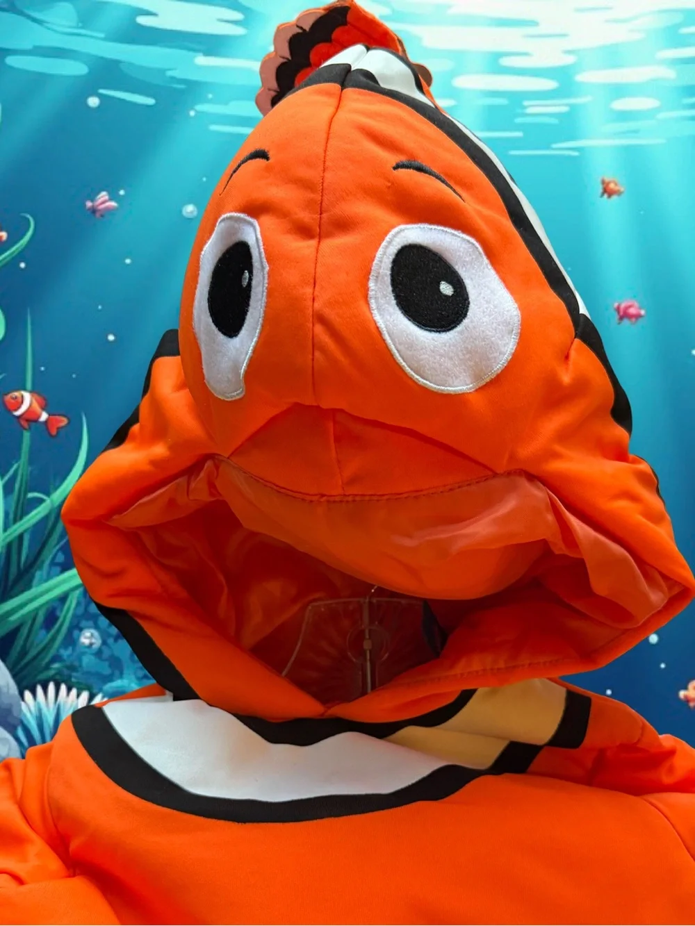 Finding Dory Nemo Orange Clownfish Costume Hoodie Child Size 4-6.